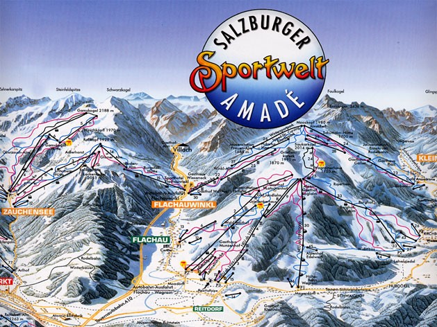 Flachau Austria piste ski runs