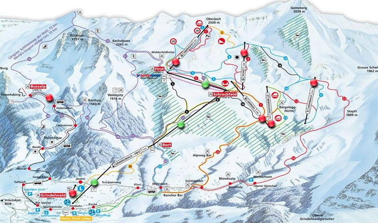Grindelwald Switzerland school ski trips