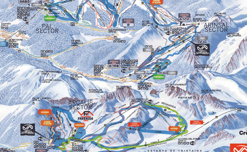 piste map Andorra 