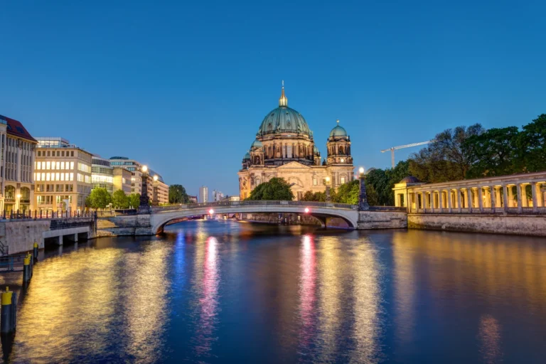 The Berlin Cathedral at the river Spree