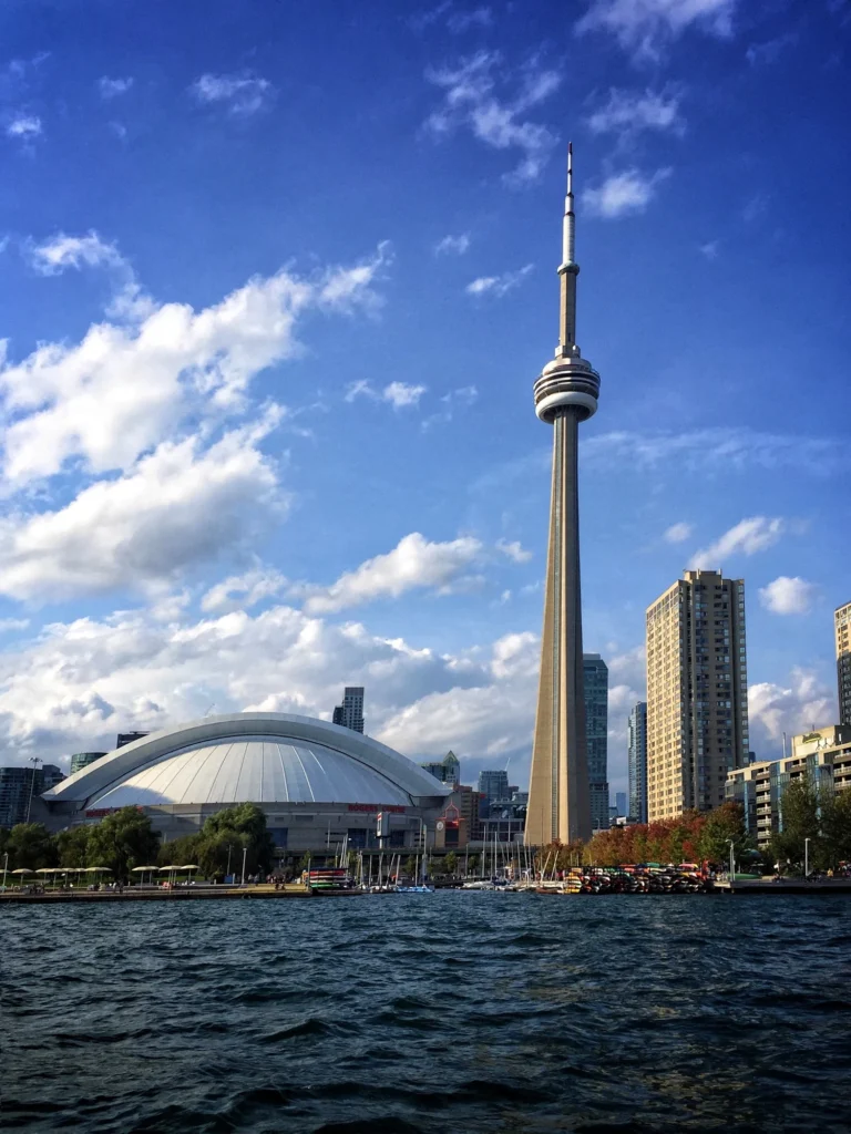 Toronto tower from lake